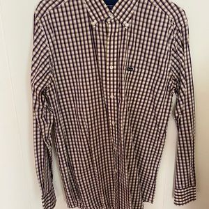 Faconnable men’s button down checks large
